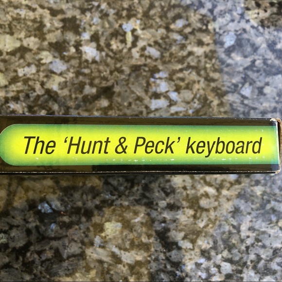 New Fast Finger Keyboard Hunt & Peck One Hand typist ABCDE or QWERTY. Red - Picture 4 of 10